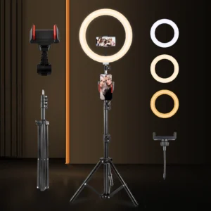 12 Inch Dimmable LED Ring Light with 110cm Tripod
