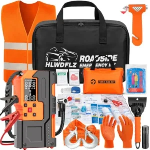 Car Roadside Emergency Kit Jump Starter with Air Compressor